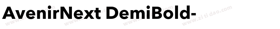 AvenirNext DemiBold字体转换